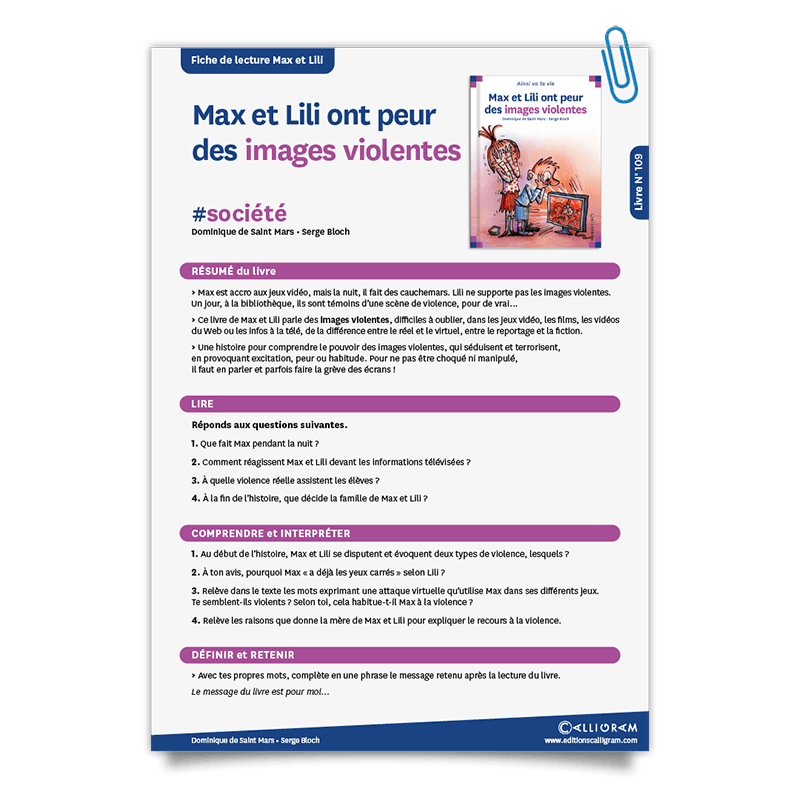 Max et Lili ont peur des images violentes