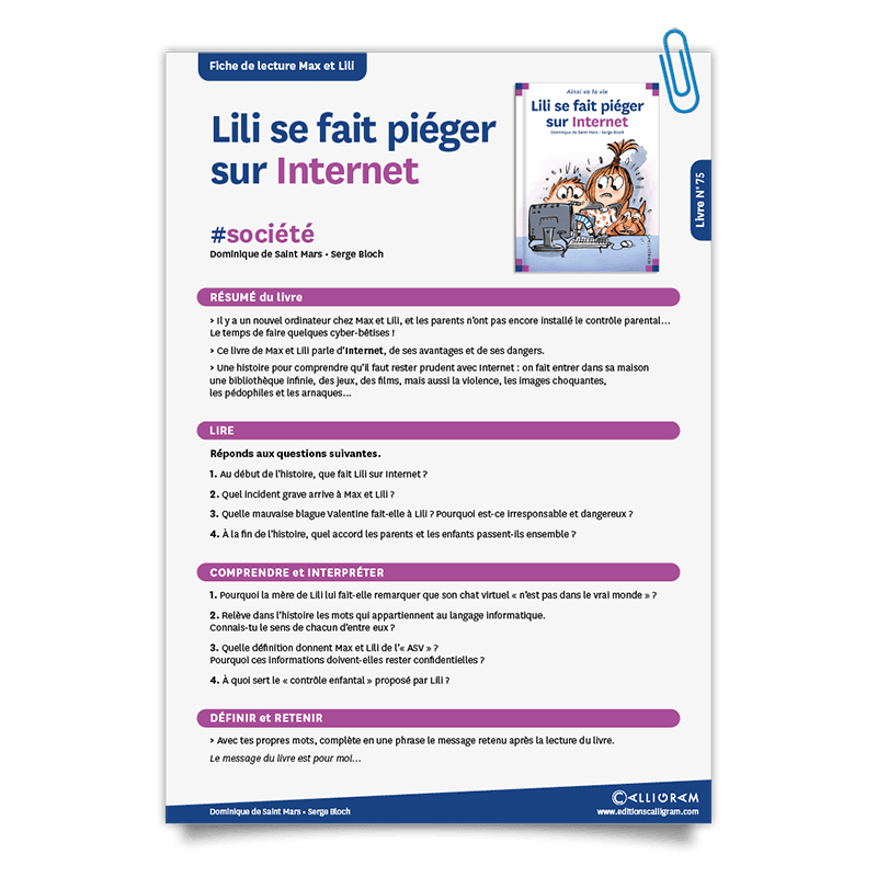 Lili se fait piéger sur Internet